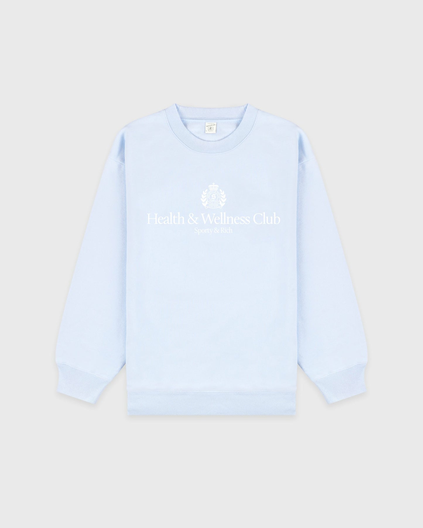 H&W Crest Crewneck - Ciel