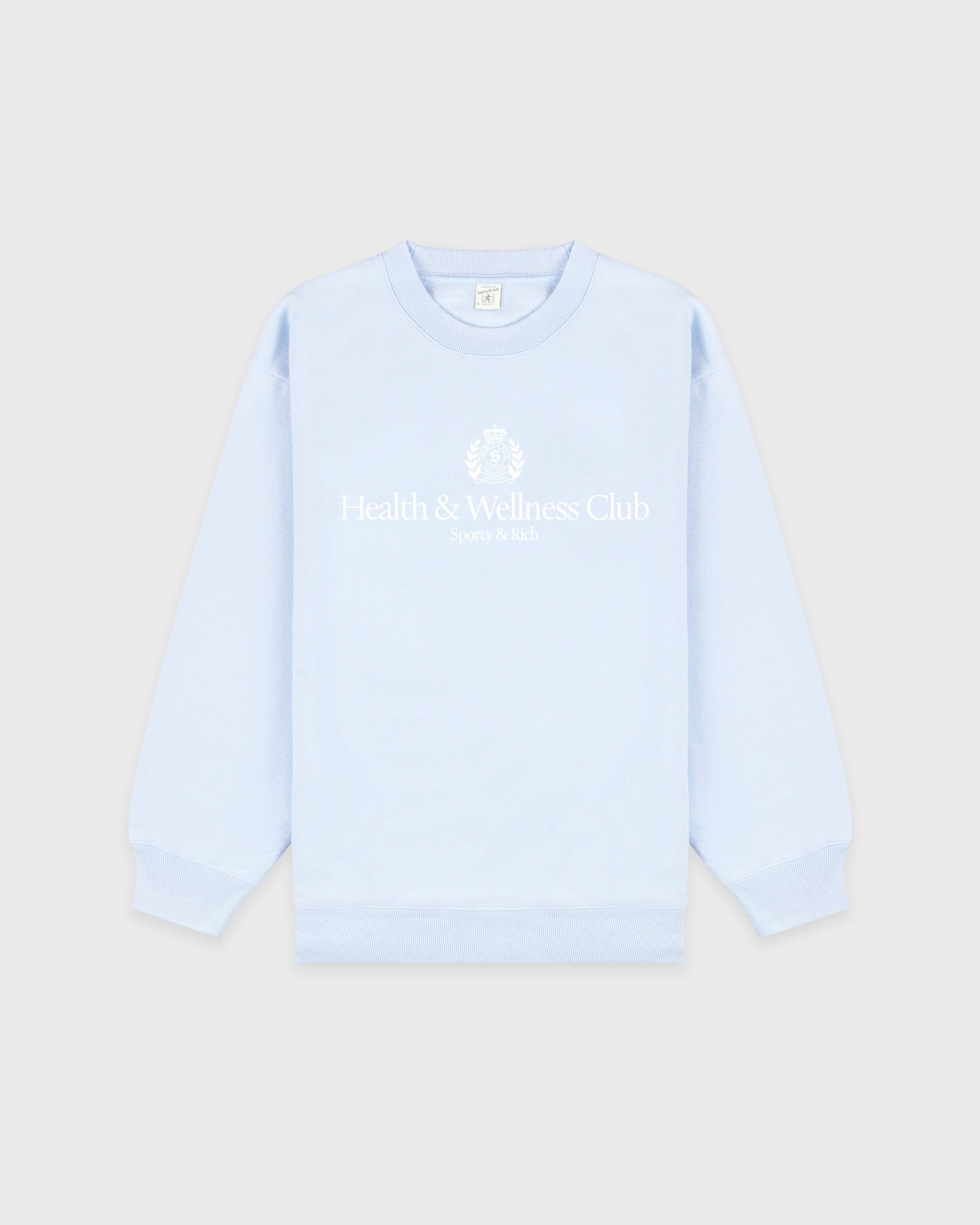 H&W Crest Crewneck - Ciel