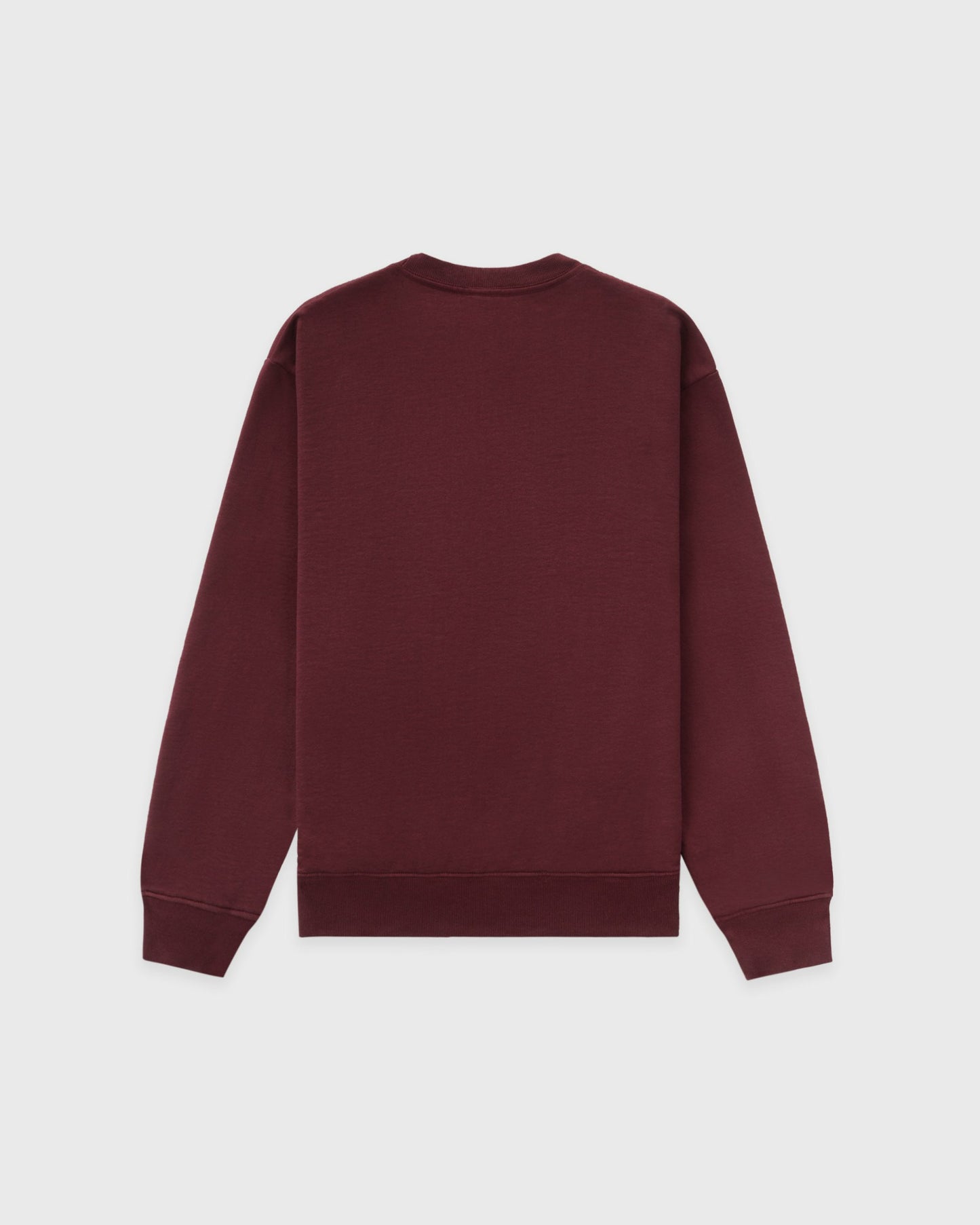 Syracuse Embroidered Crewneck - Bordeaux/White