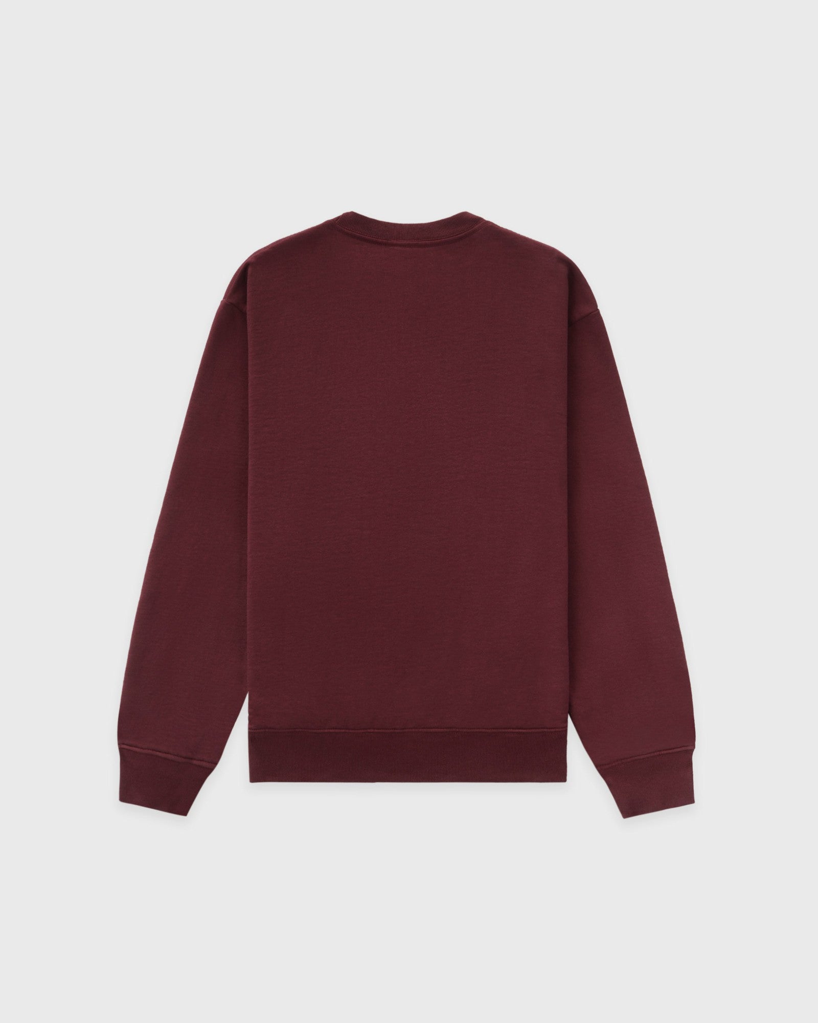Syracuse Embroidered Crewneck - Bordeaux/White