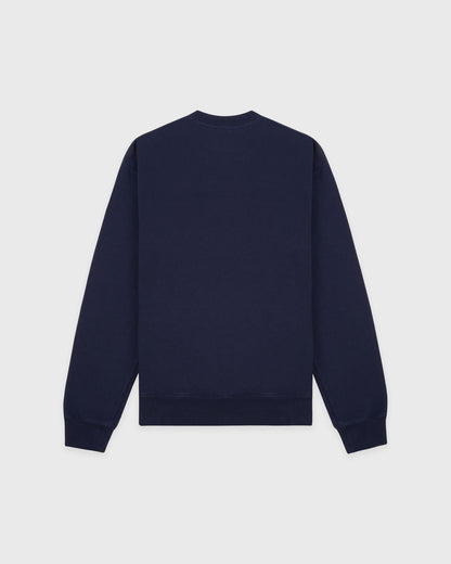 Syracuse Embroidered Crewneck - Navy/White