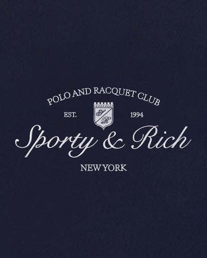 Syracuse Embroidered Crewneck - Navy/White
