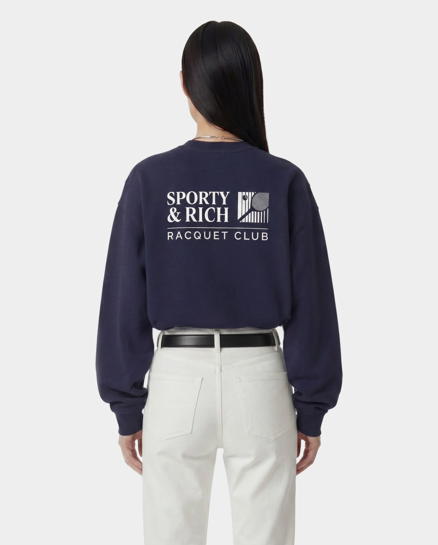 Promo Crewneck - Navy/White