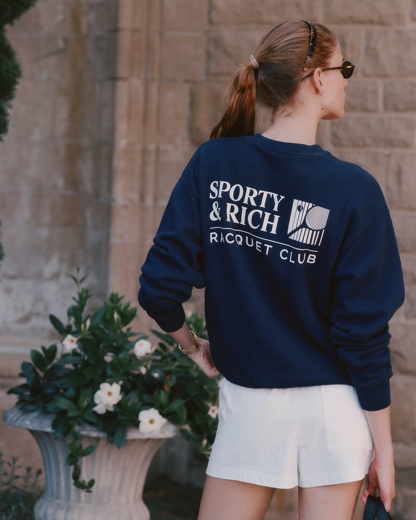 Promo Crewneck - Navy/White