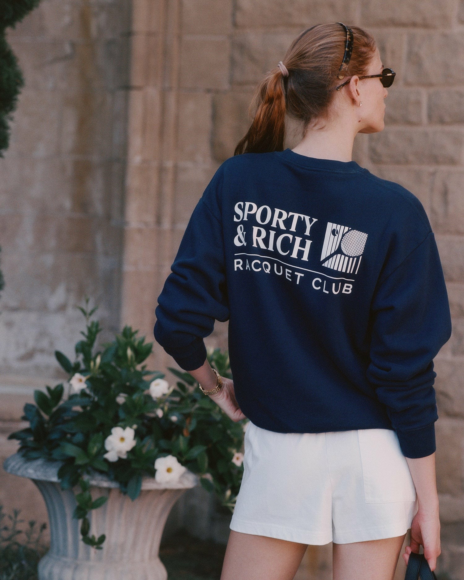 Promo Crewneck - Navy/White