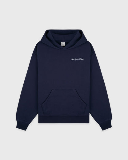 Syracuse Embroidered Hoodie - Navy/White