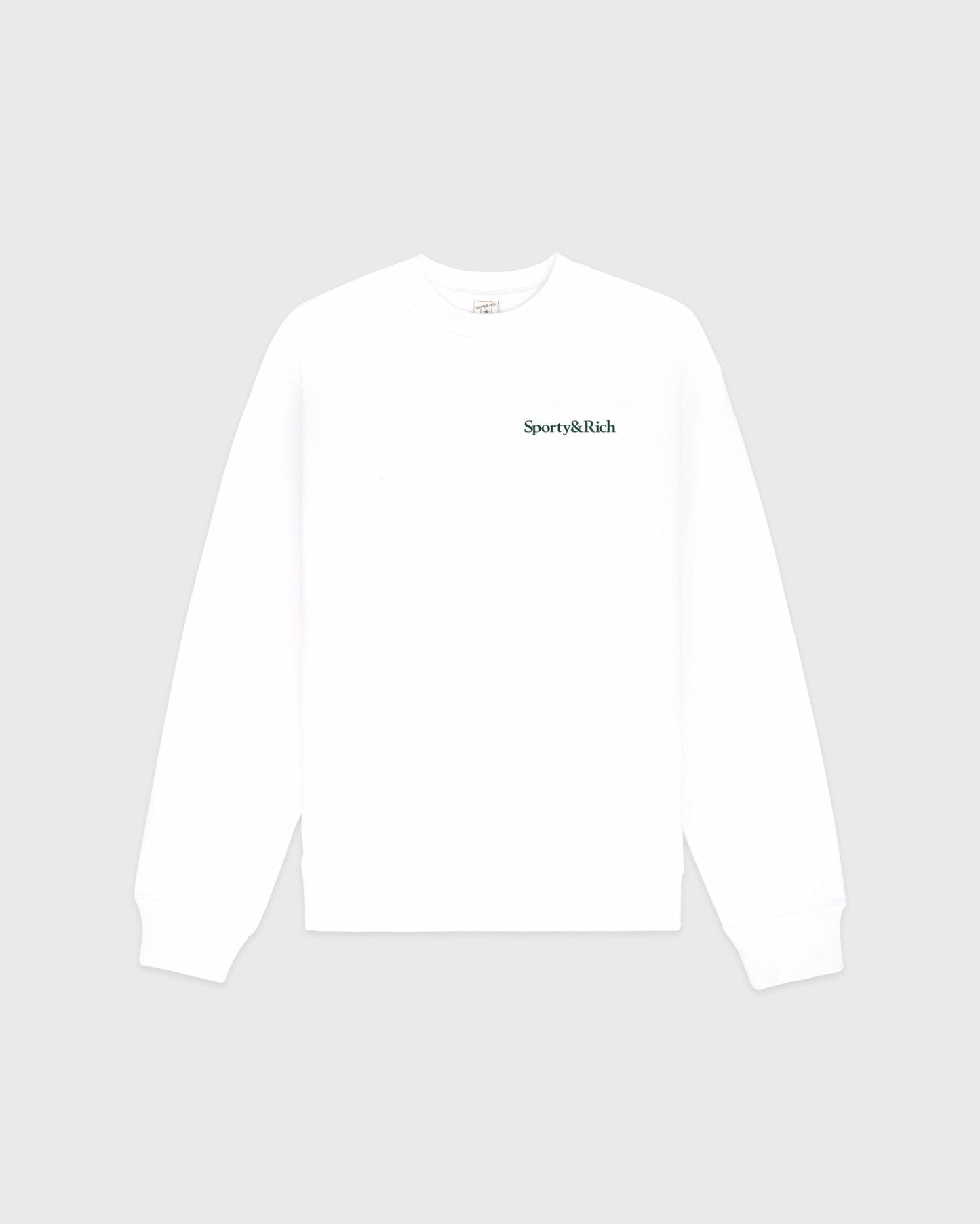 Play Tennis Crewneck - White/Forest