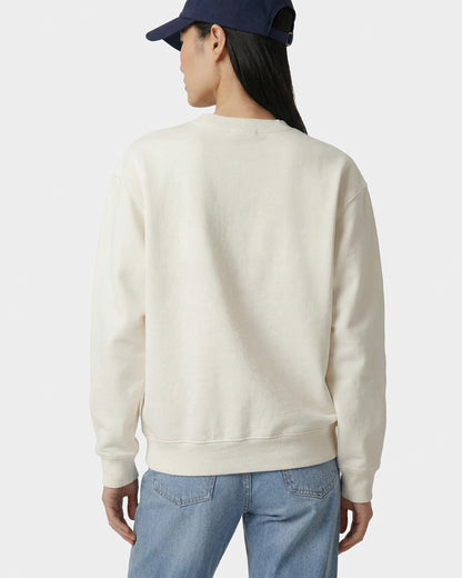 Varsity Crest Crewneck - Ecru/Navy