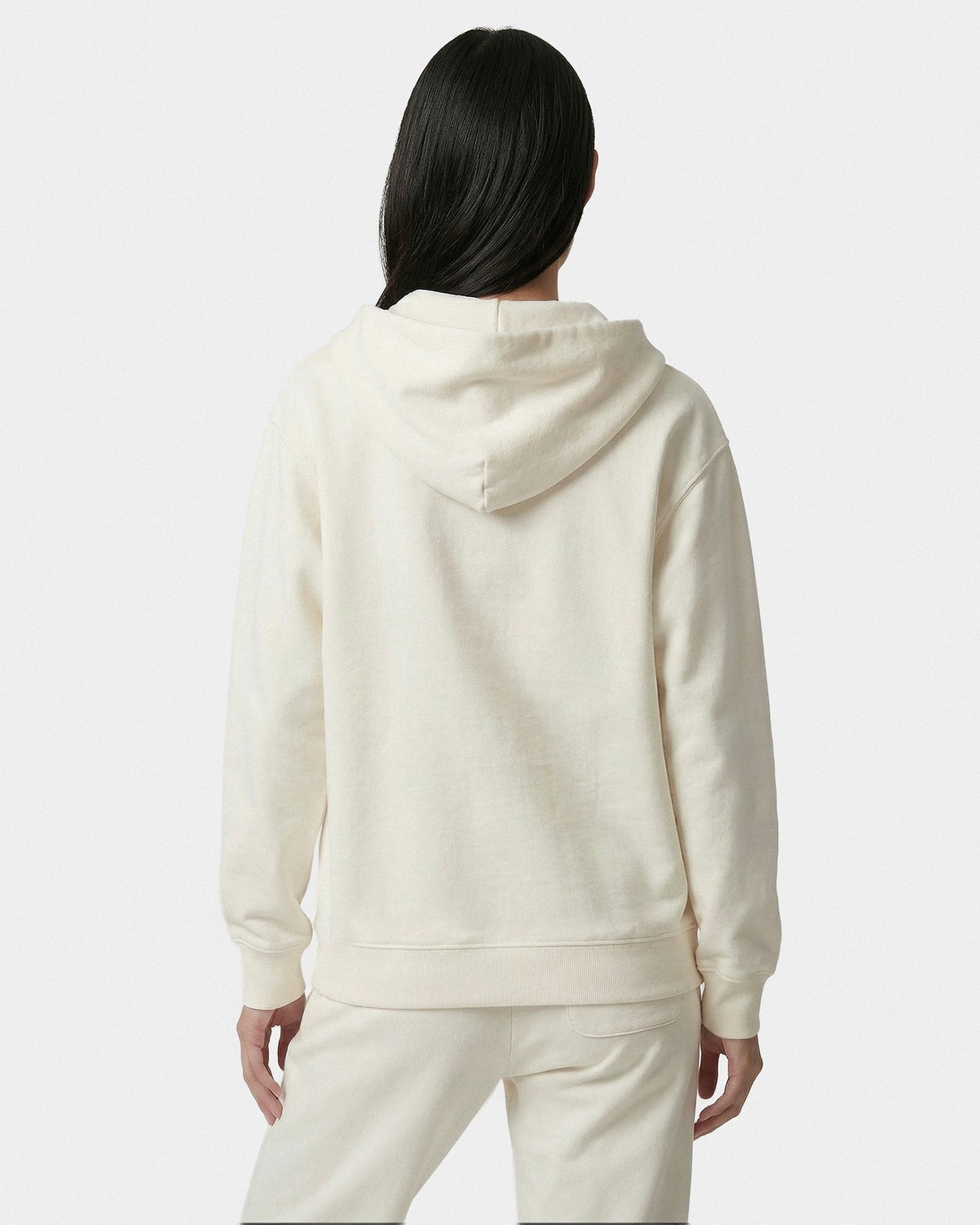 Vendome LA Embroidered Zip Hoodie - Ecru/Navy