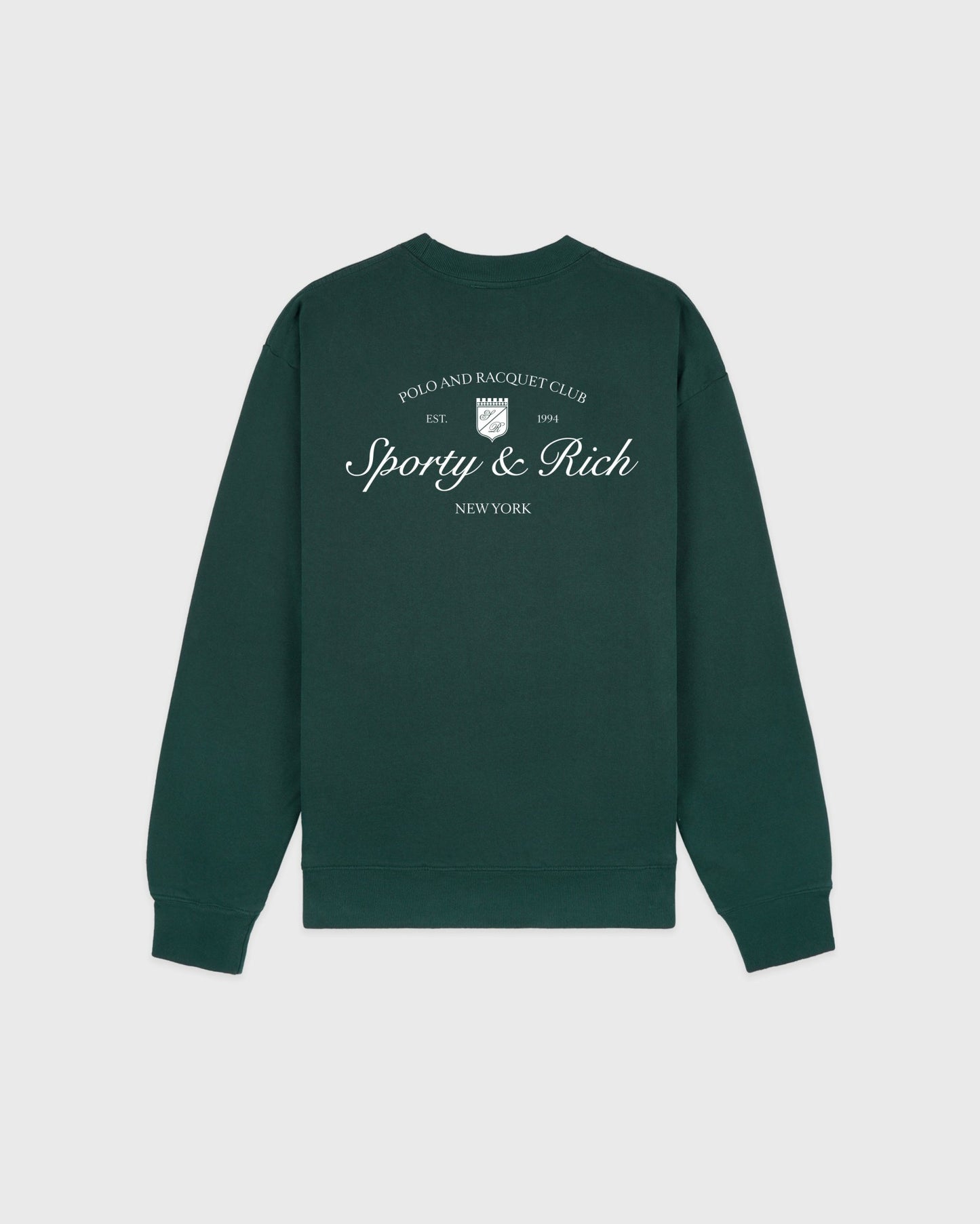 Syracuse Crewneck - Forest/White