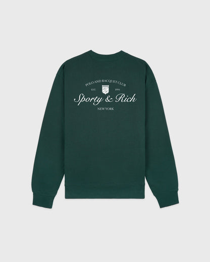 Syracuse Crewneck - Forest/White