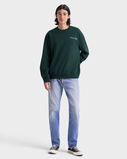 Syracuse Crewneck - Forest/White