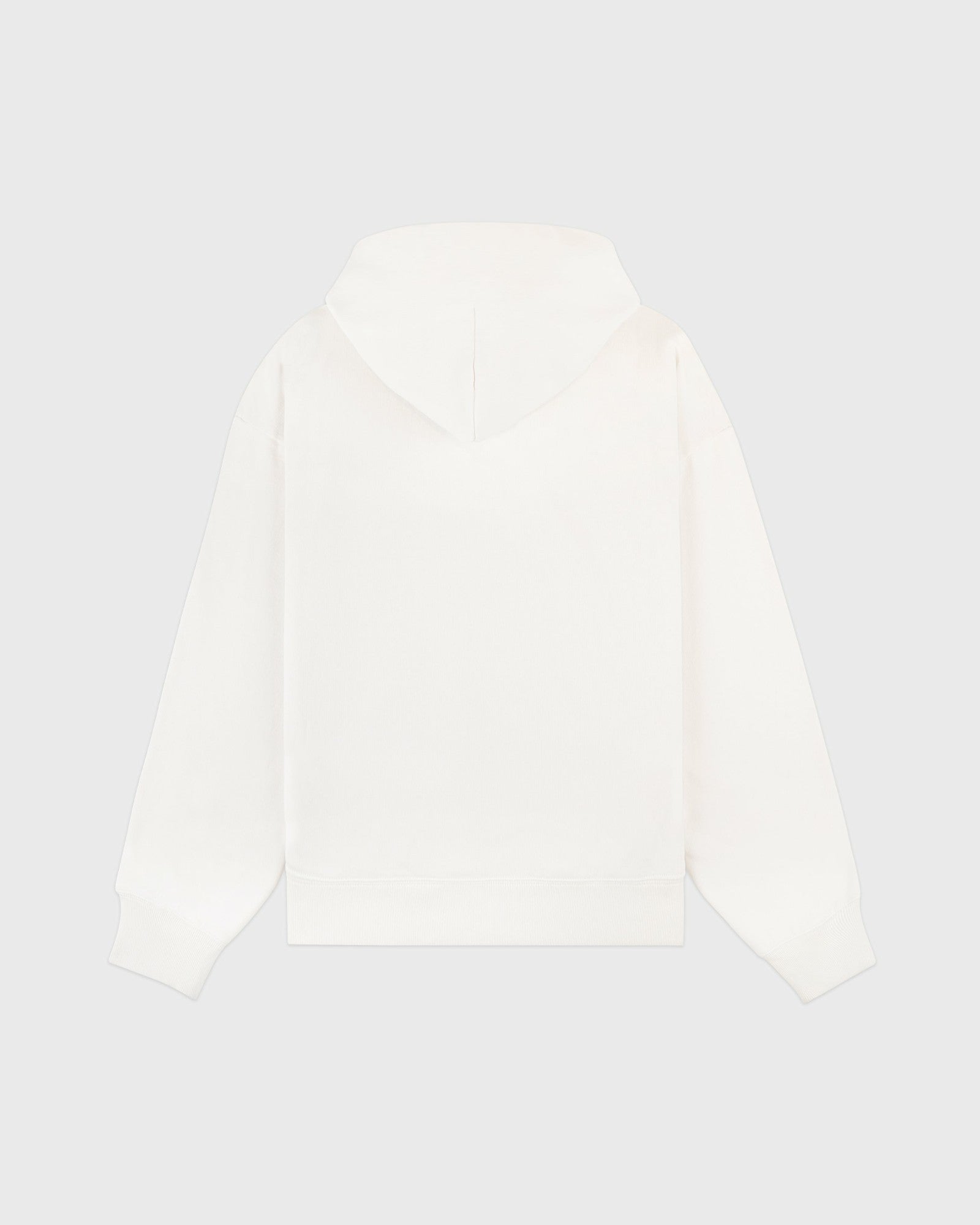Vendome Script Embroidered Hoodie - Ecru/Chocolate