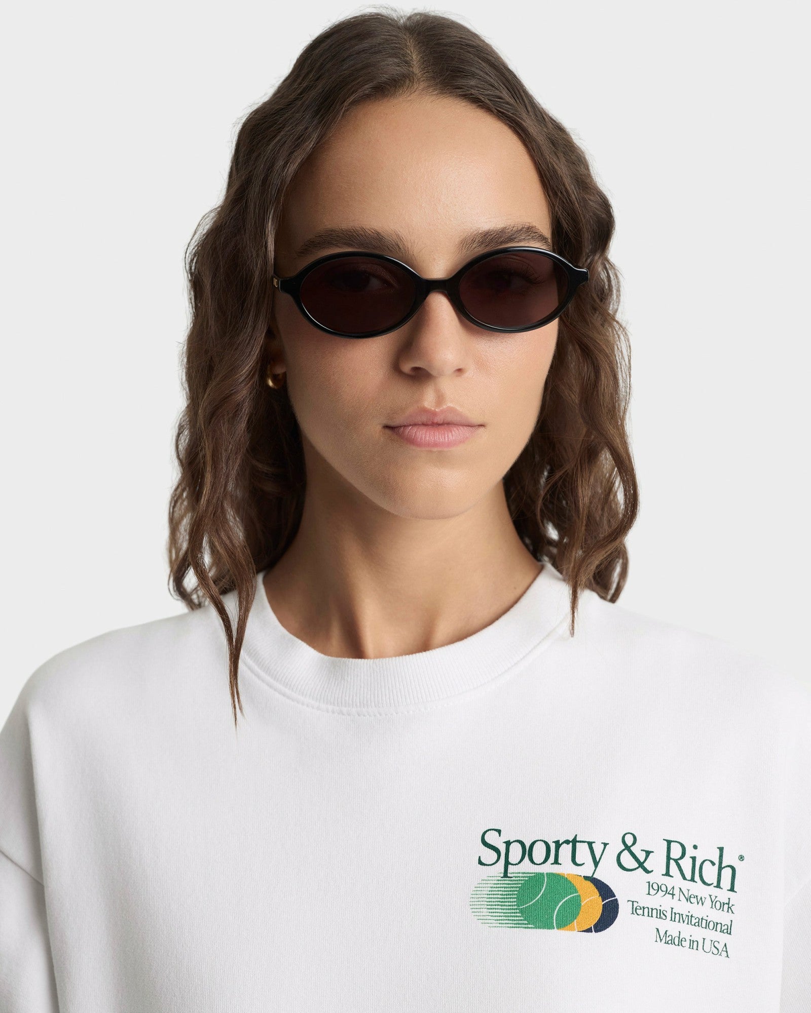 Invitational Crewneck - White/Forest