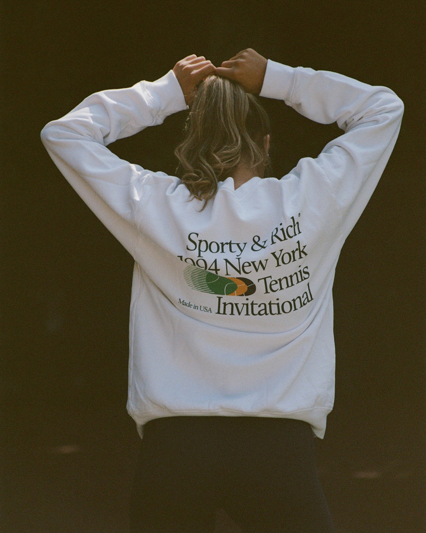 Invitational Crewneck - White/Forest