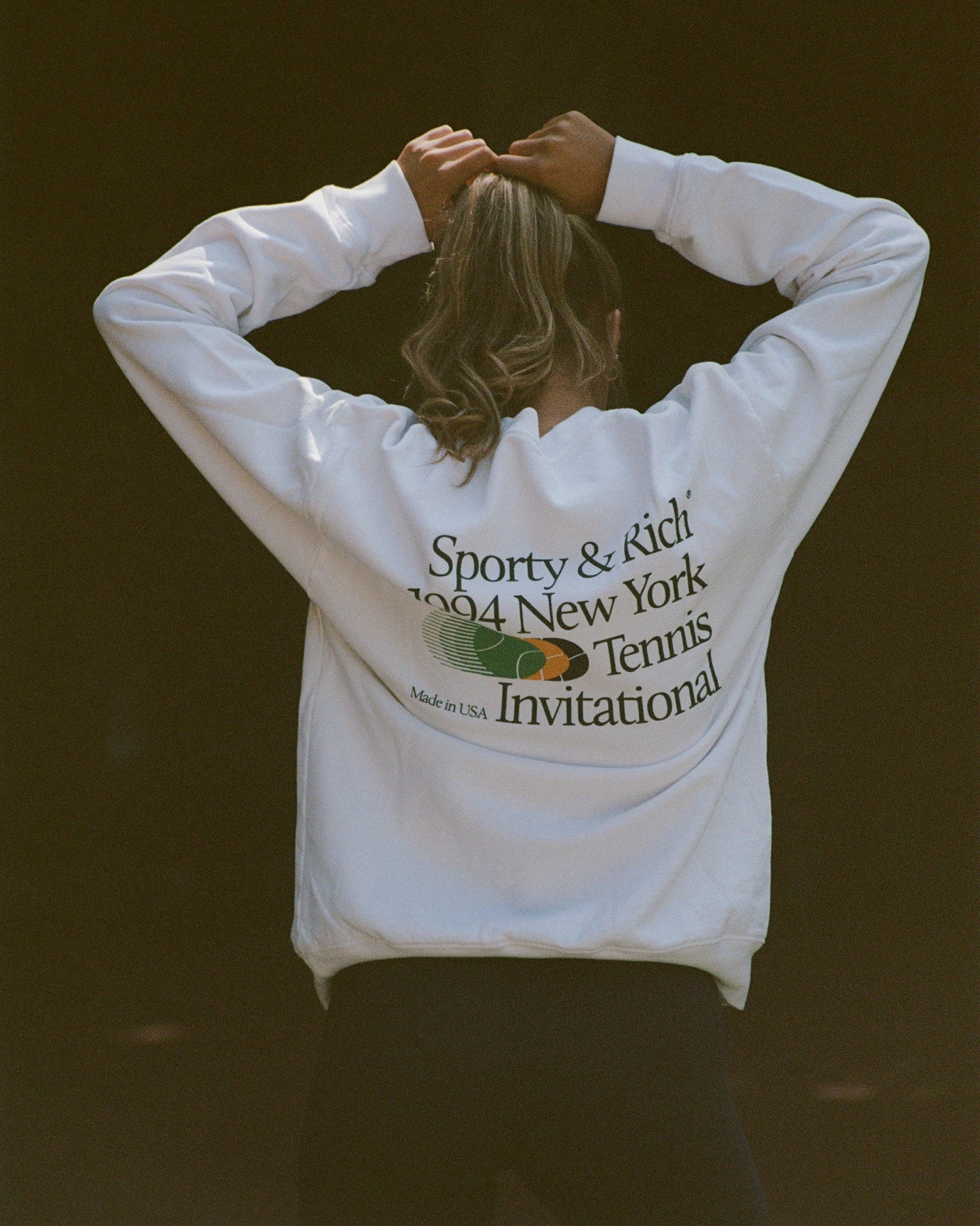 Invitational Crewneck - White/Forest