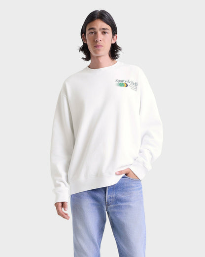 Invitational Crewneck - White/Forest