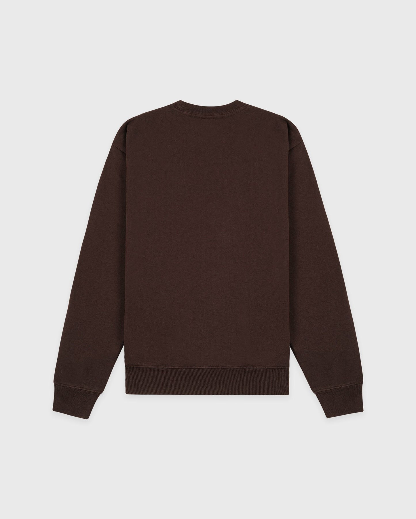 H&W Crest Crewneck - Chocolate/Ecru