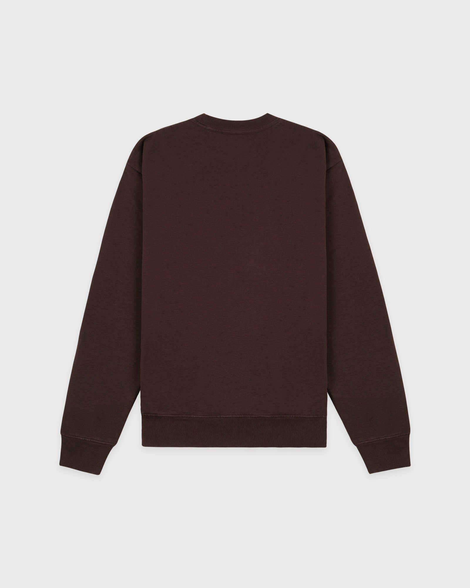 H&W Crest Crewneck - Chocolate/Ecru