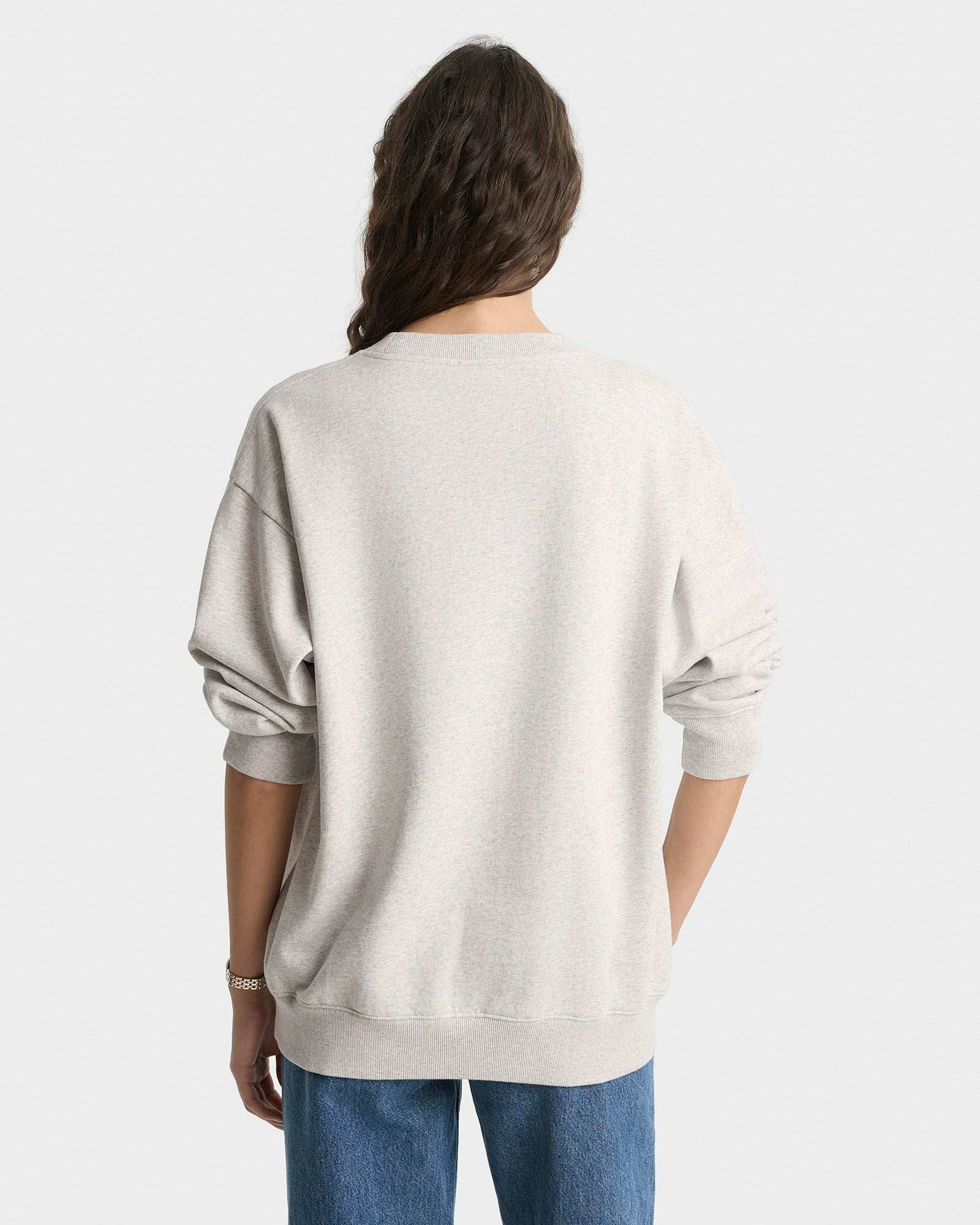 Yale Ivy Crewneck - Heather Gray/Navy