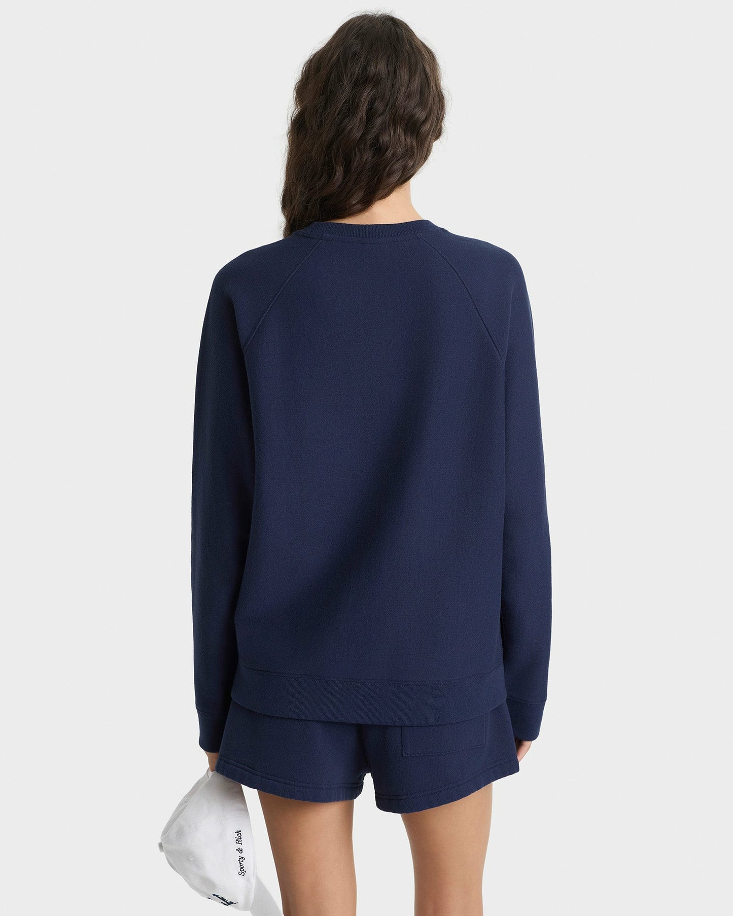 Veritas Soft Crewneck - Navy/White