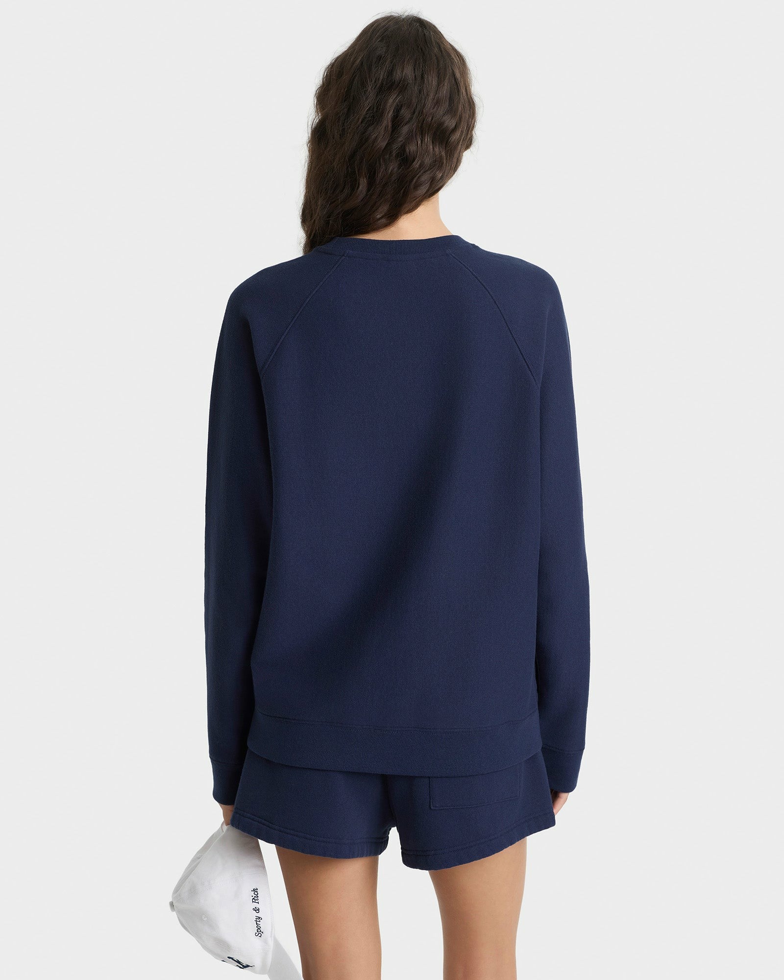 Veritas Soft Crewneck - Navy/White