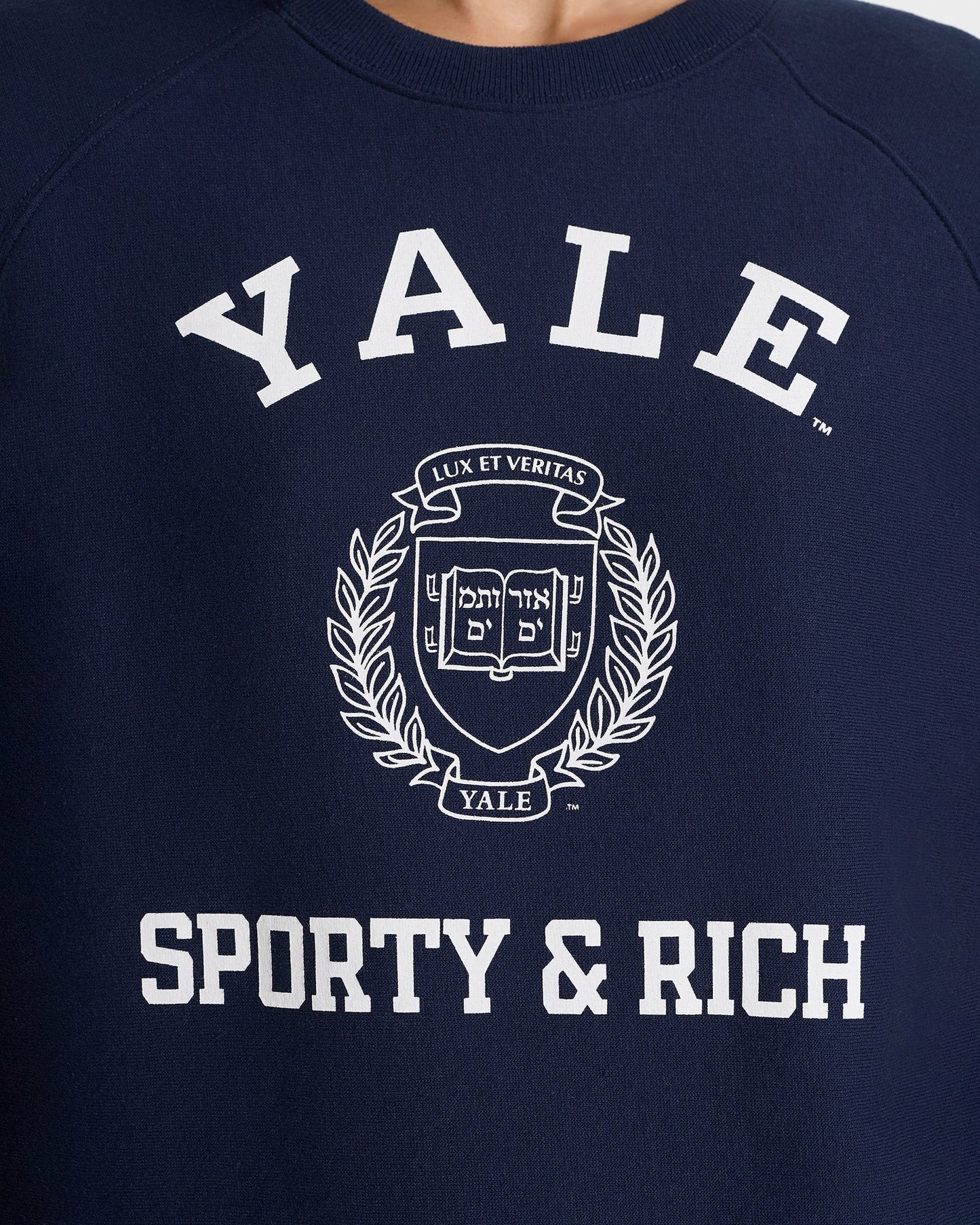 Veritas Soft Crewneck - Navy/White