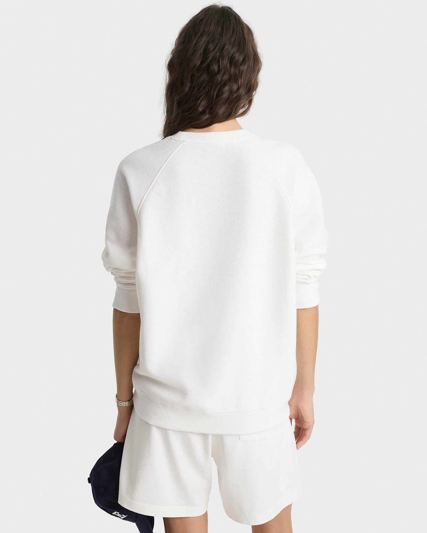 Veritas Soft Crewneck - White/Navy
