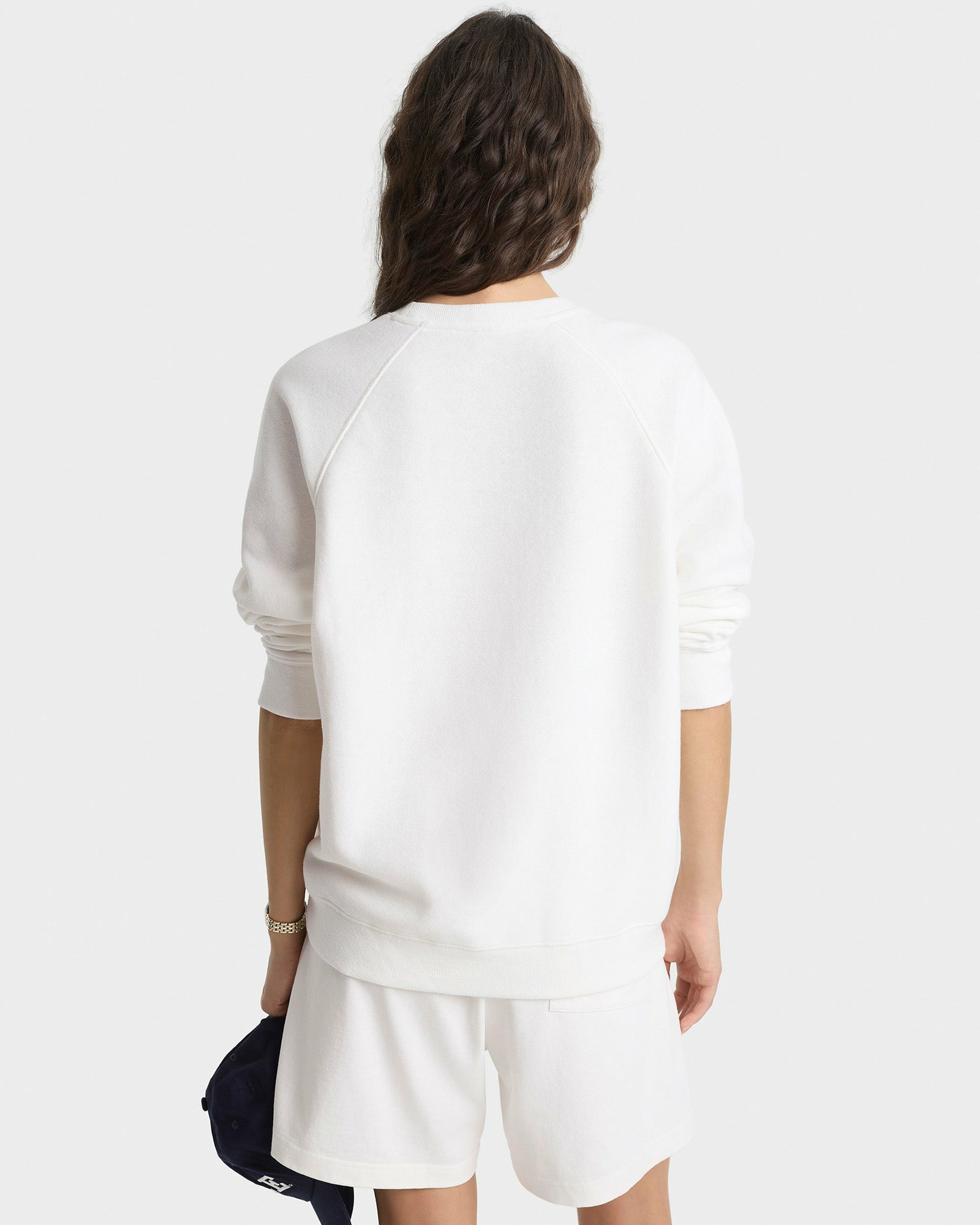 Veritas Soft Crewneck - White/Navy