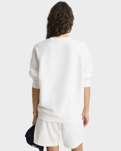 Veritas Soft Crewneck - White/Navy