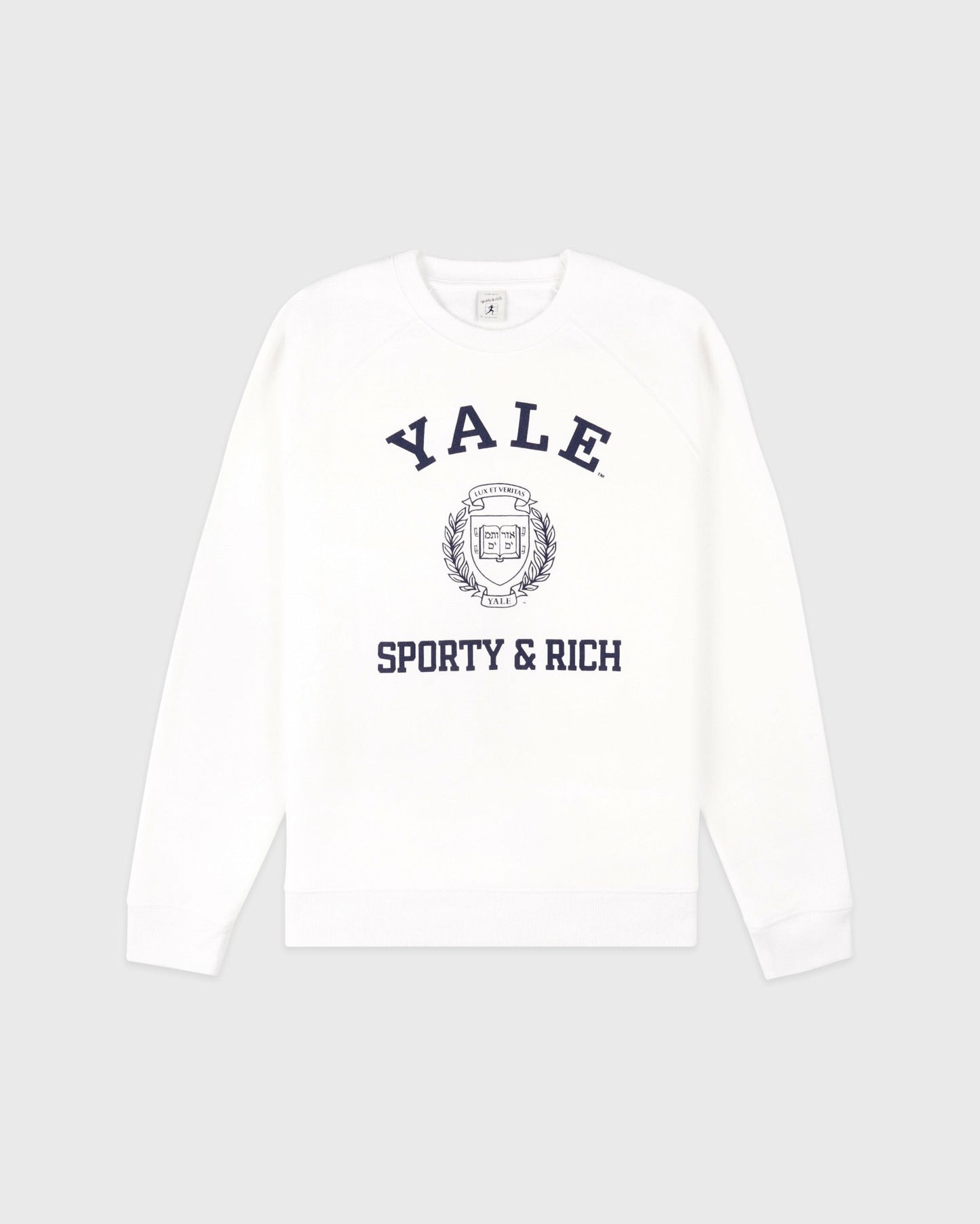 Veritas Soft Crewneck - White/Navy