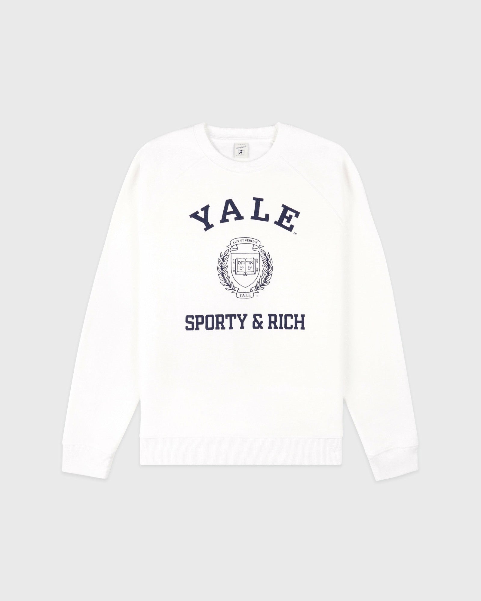 Veritas Soft Crewneck - White/Navy