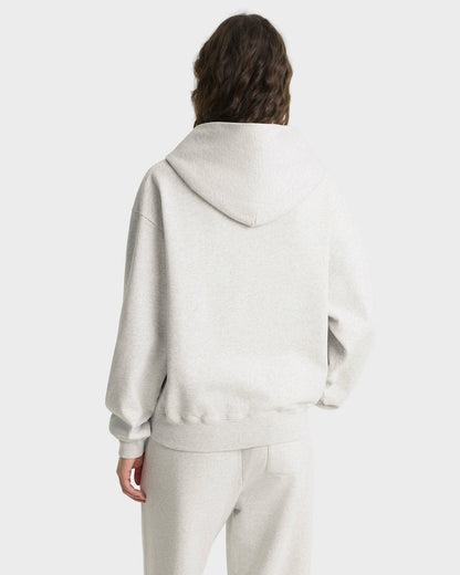 Yale Classic Zip Hoodie - Heather Gray/Navy