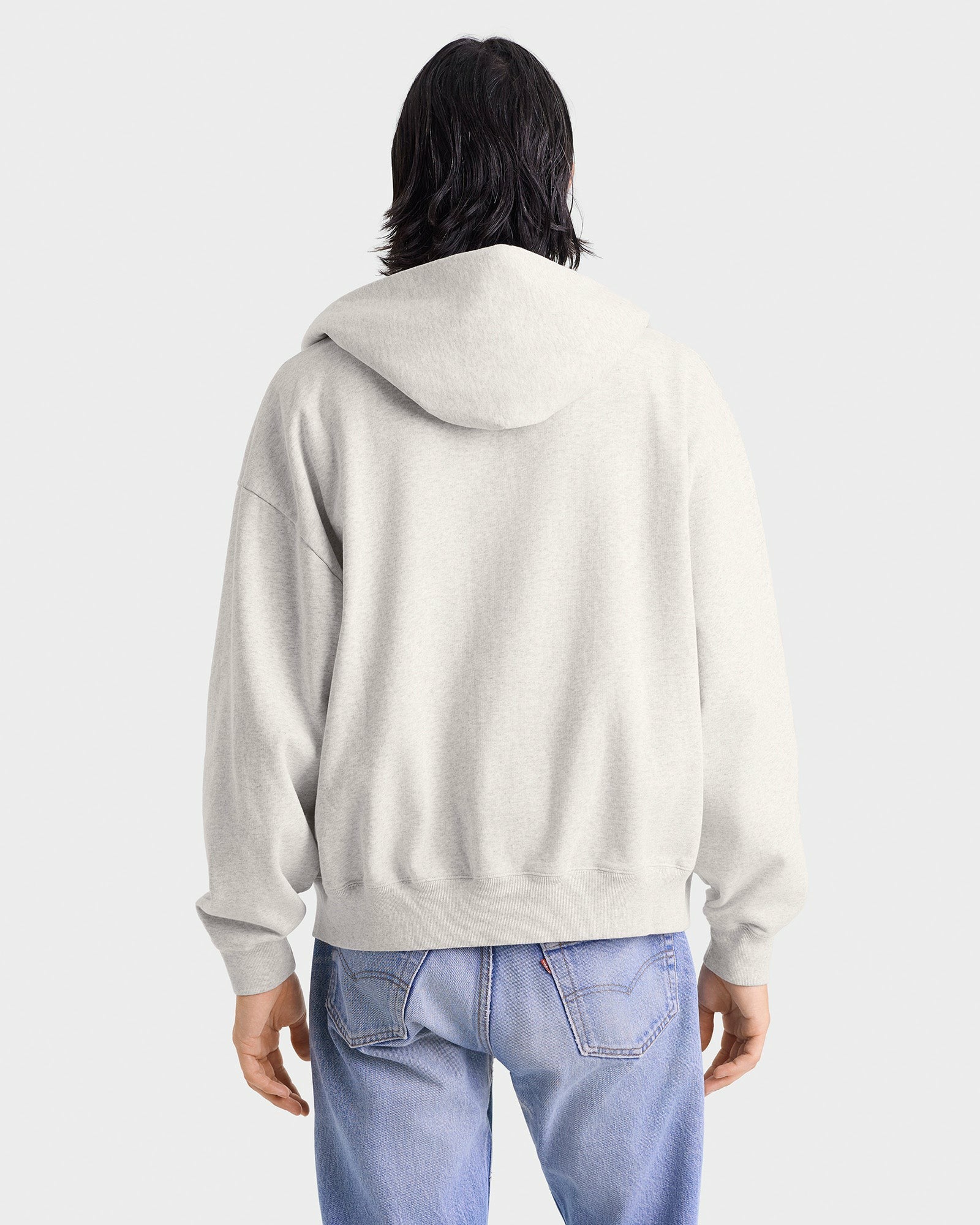 Yale Classic Zip Hoodie - Heather Gray/Navy