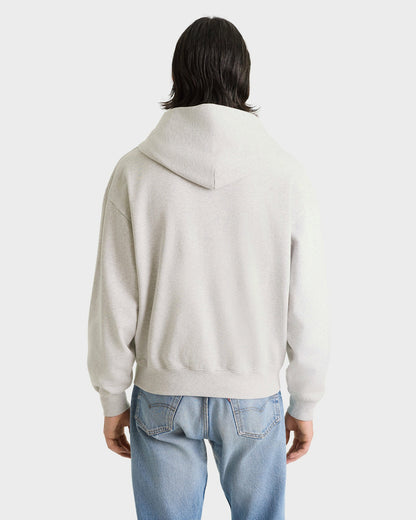 Heritage Yankees Serif Zip Hoodie - Heather Gray/Navy