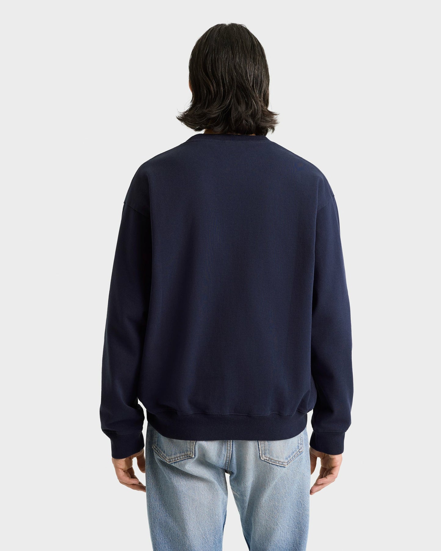 Heritage Yankees Serif Crewneck - Navy/White