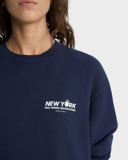 Pro Crewneck - Navy/White