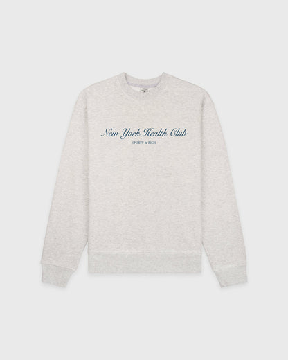 NY Health Club Crewneck - Heather Gray