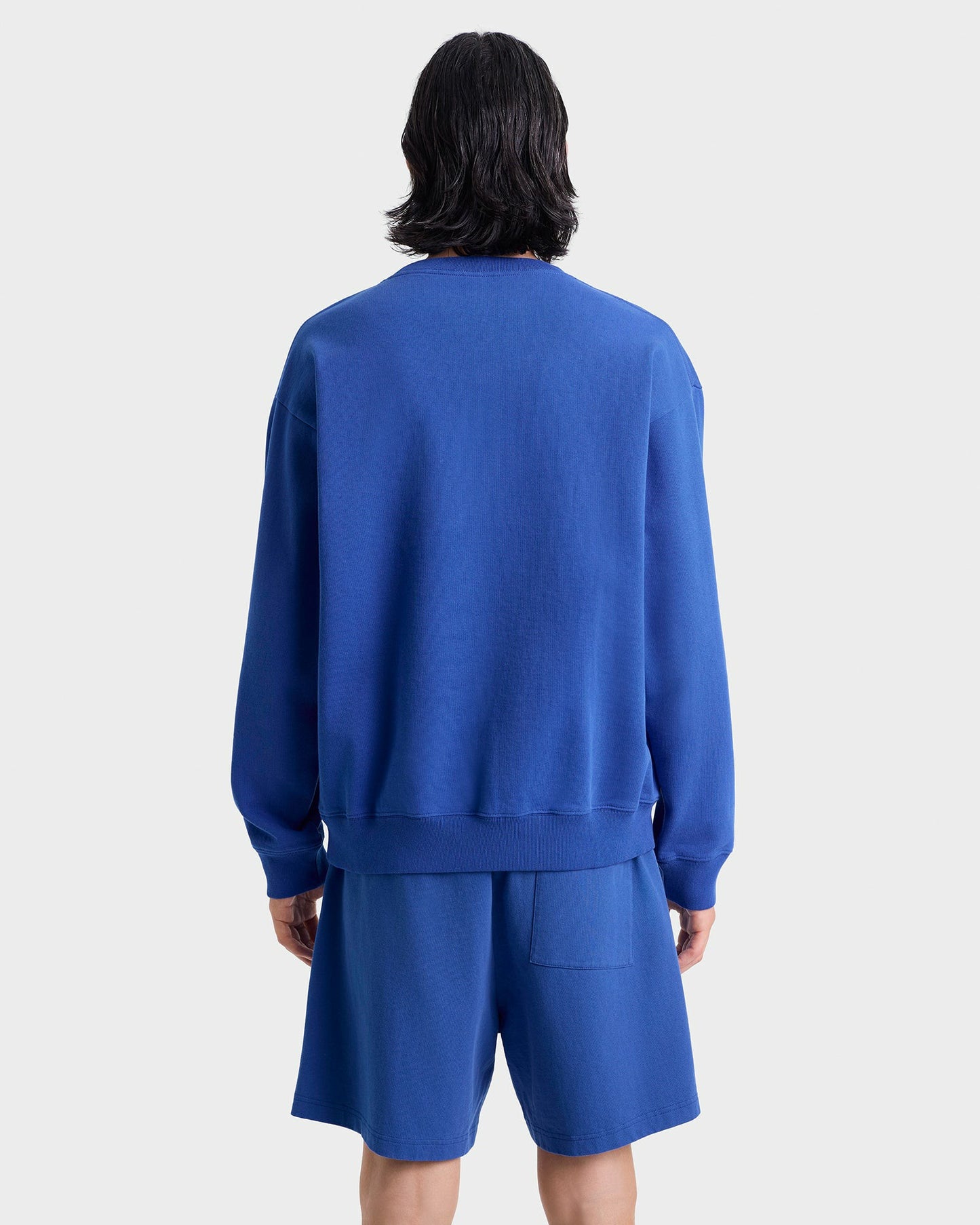 Nautical Embroidered Crewneck - Team Blue/White