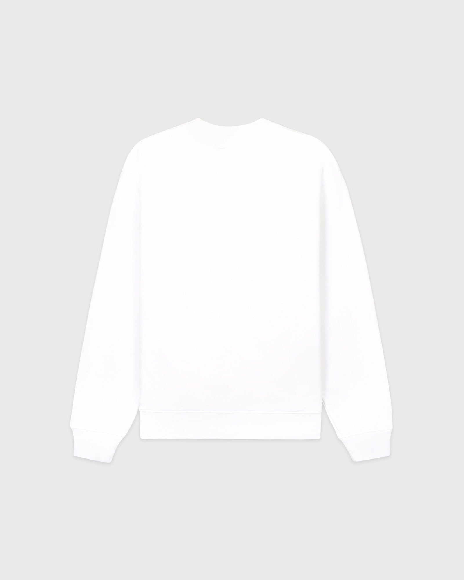 Nautical Embroidered Crewneck - White/Navy/Ruby
