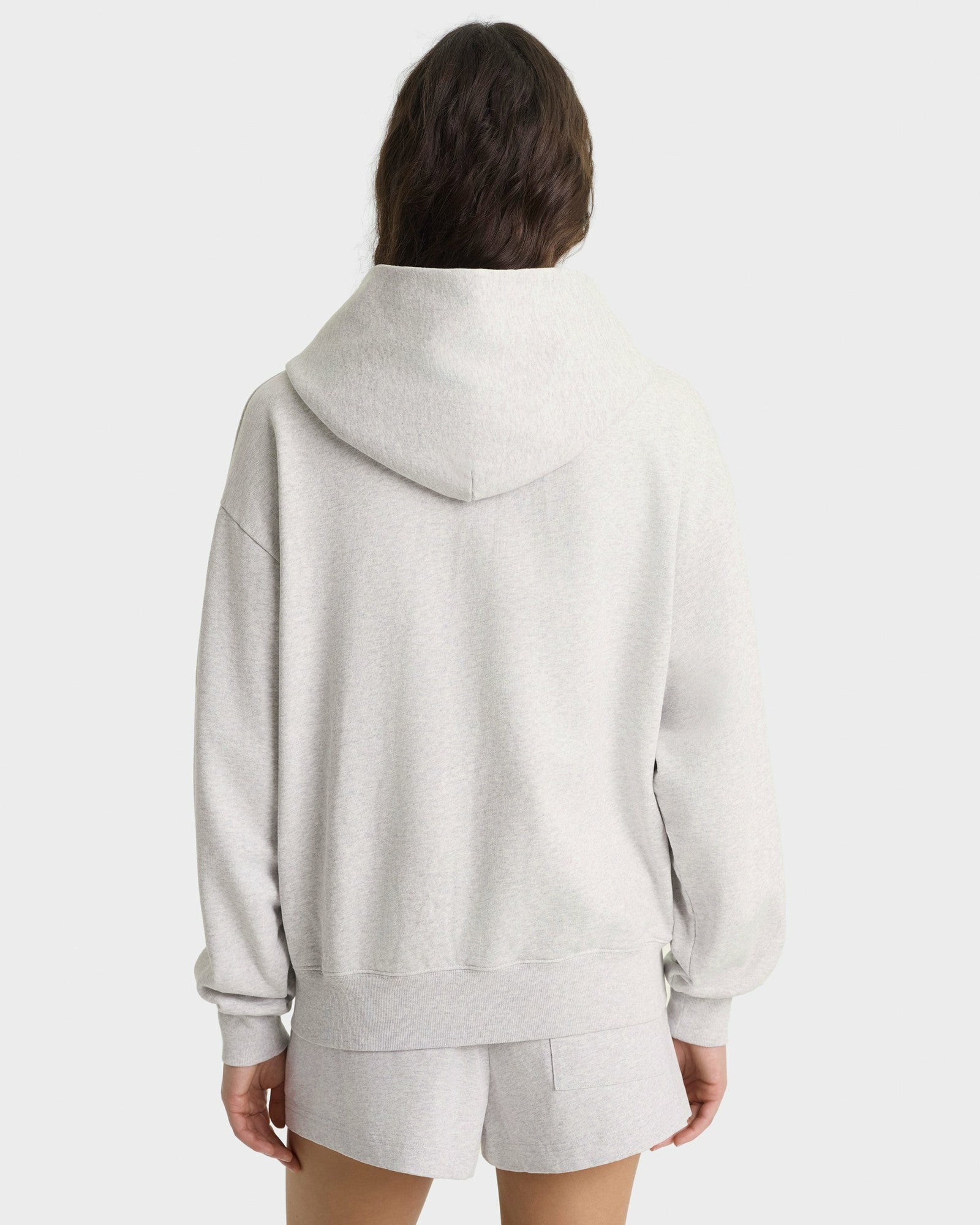 Nautical Embroidered Zip Hoodie - Heather Gray/Navy