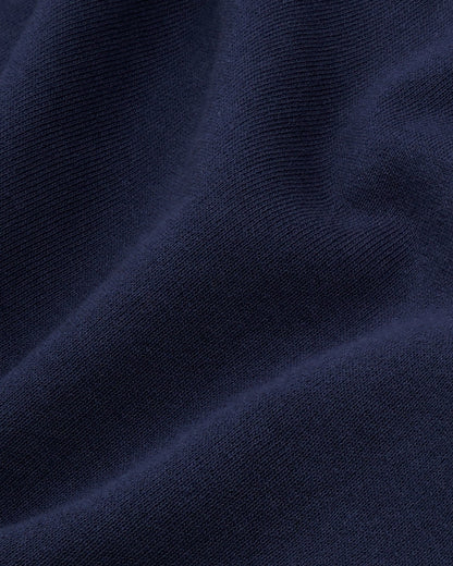 Nautical Embroidered Quarter Zip - Navy
