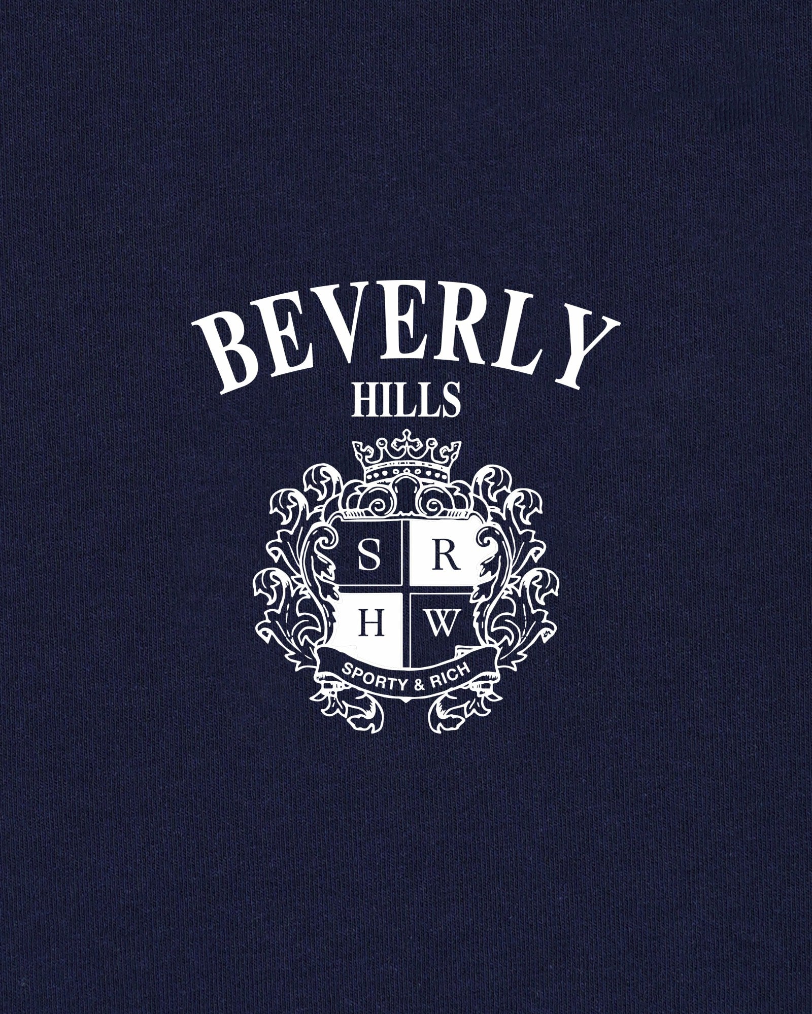 BH Crest Crewneck - Navy/White
