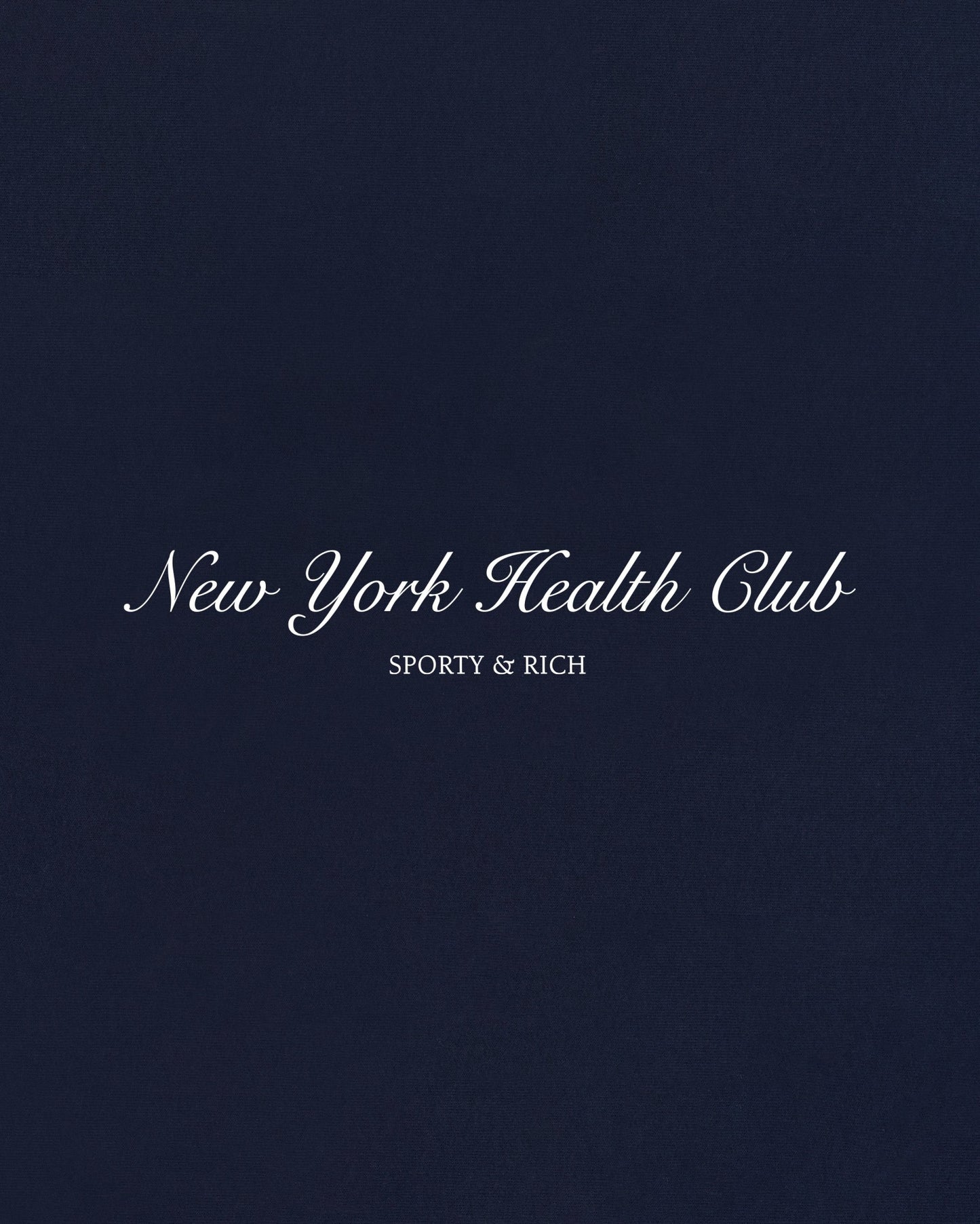 NY Health Club Crewneck - Navy/Ecru