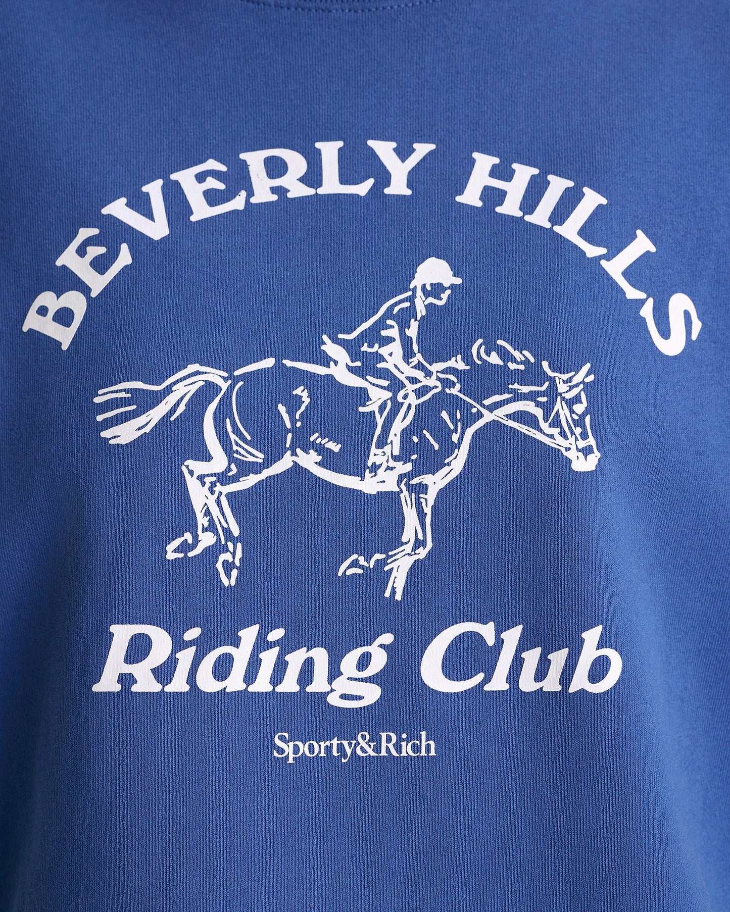 BH Riding Club Crewneck - Pier Blue/Ecru