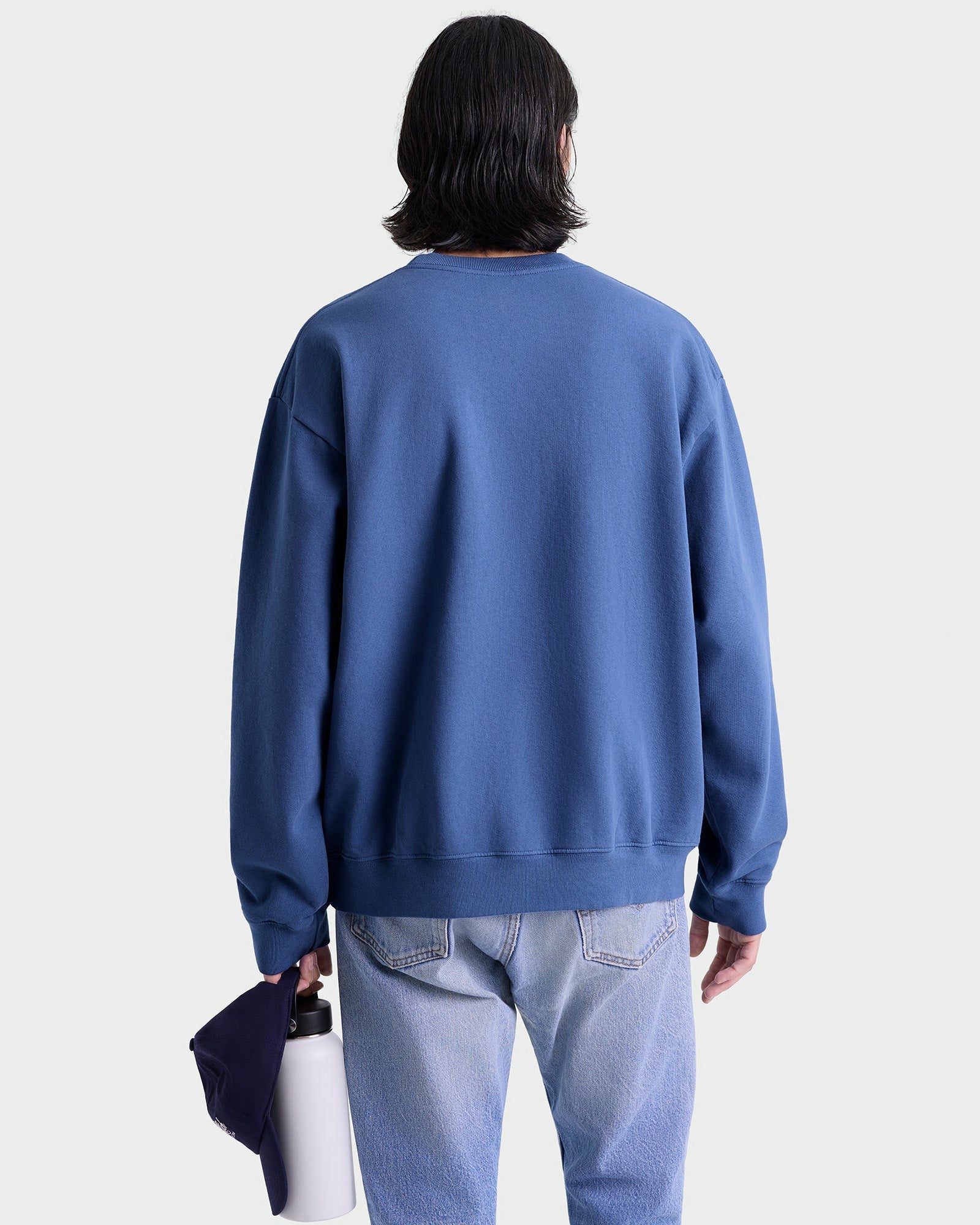 BH Riding Club Crewneck - Pier Blue/Ecru