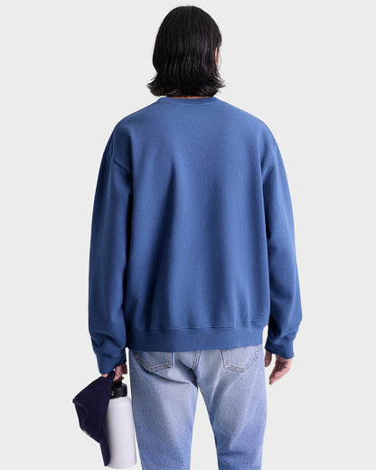 BH Riding Club Crewneck - Pier Blue/Ecru