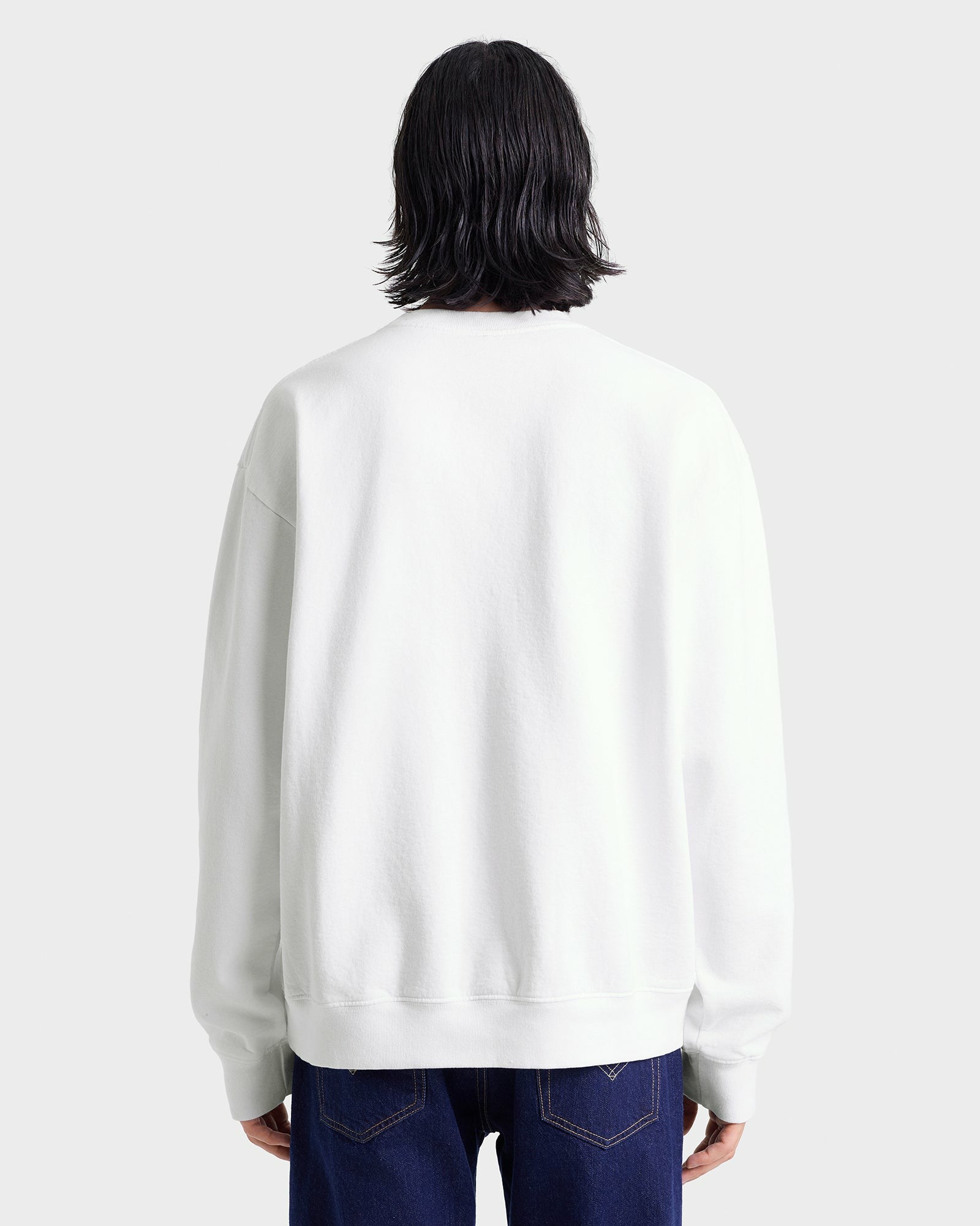 Run Club Crewneck - White/Ruby