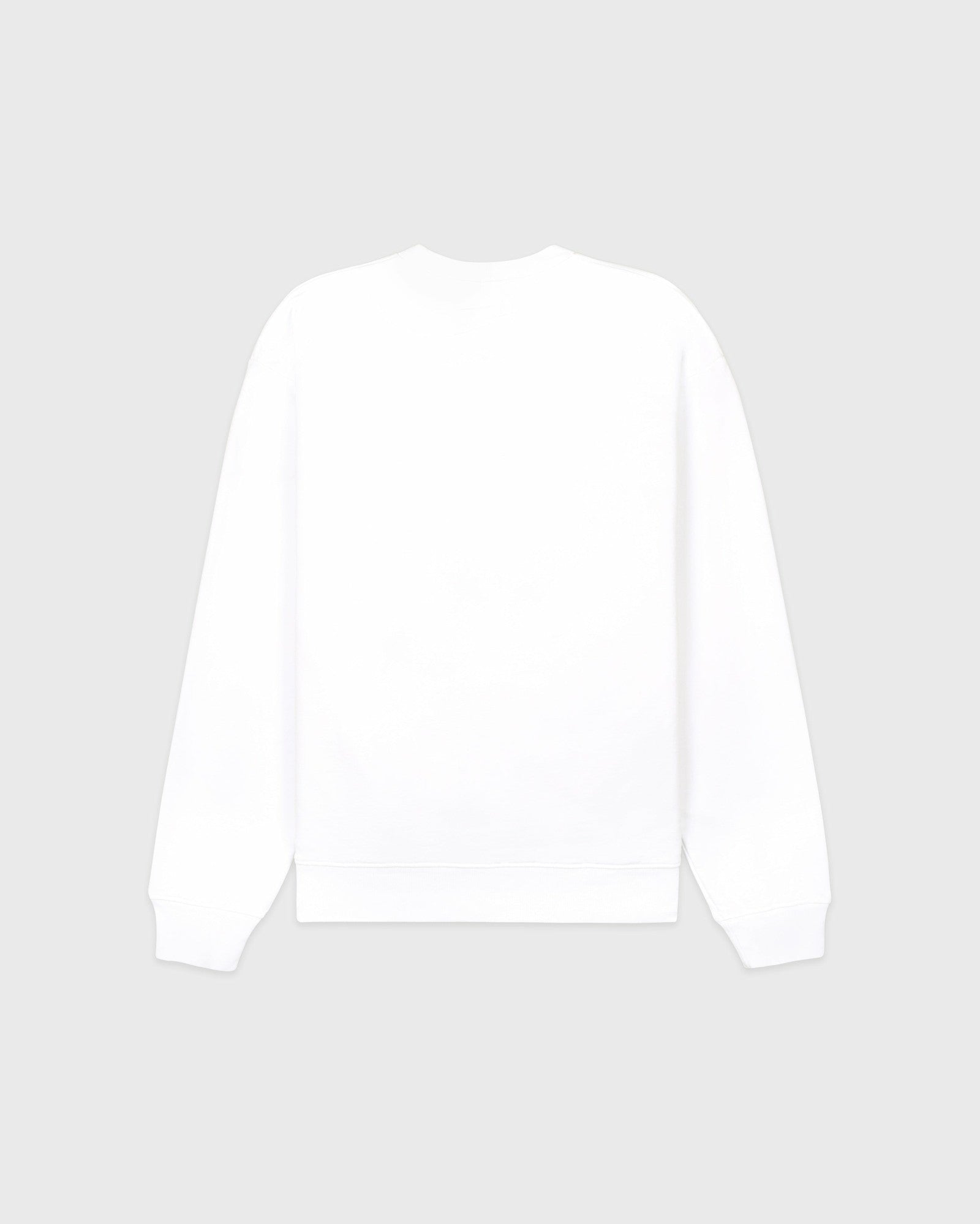 Beverly Script Crewneck - White/Ruby