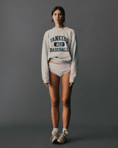 Yankees Ivy Crewneck - Heather Gray/Navy